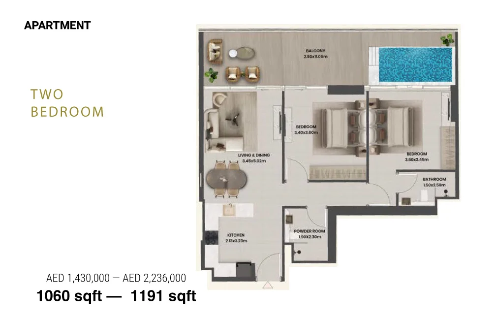 2 Bed